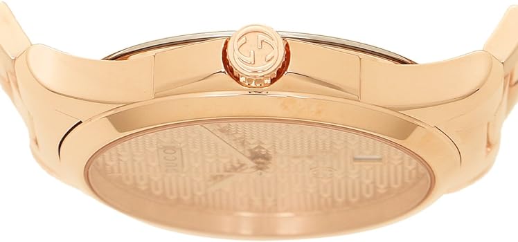  Shop Authentic Gucci G Timeless Quartz Gold Dial Gold Steel Strap Watch For Women - YA126482 - Luxxuri