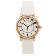  Shop Authentic Marc Jacobs Roxy White Dial White Leather Strap Watch for Women - MJ1562 - Luxxuri