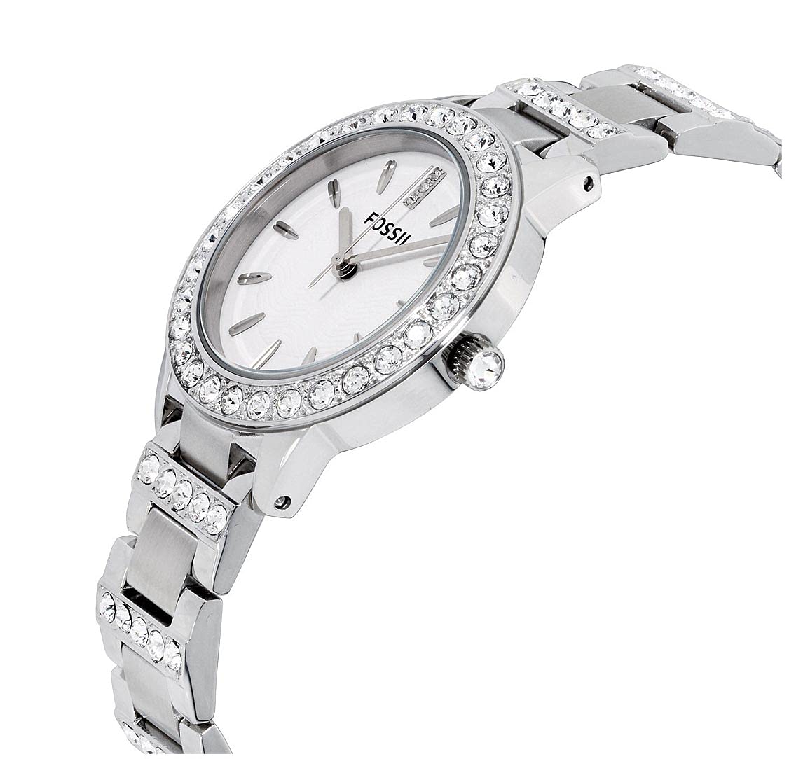  Shop Authentic Fossil Jesse White Dial Silver Steel Strap Watch for Women - ES2362 - Luxxuri