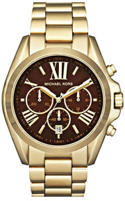  Shop Authentic Michael Kors Bradshaw Brown Dial Gold Steel Strap Watch for Women - MK5502 - Luxxuri
