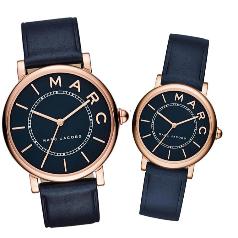  Shop Authentic Marc Jacobs Roxy Navy Blue Dial Navy Blue Leather Strap Watch for Women - MJ1539 - Luxxuri