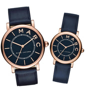  Shop Authentic Marc Jacobs Roxy Navy Blue Dial Navy Blue Leather Strap Watch for Women - MJ1539 - Luxxuri