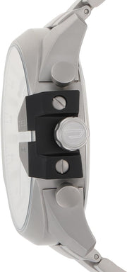  Shop Authentic Diesel Mega Chief Chronograph Silver Dial Silver Steel Strap Watch For Men - DZ4501 - Luxxuri