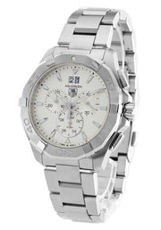  Shop Authentic Tag Heuer Aquaracer White Dial Silver Steel Strap Watch for Men - CAY1111.BA0927 - Luxxuri