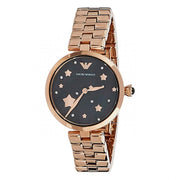  Shop Authentic Emporio Armani Arianna Black Dial Rose Gold Stainless Steel Watch For Women - AR11197 - Luxxuri