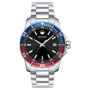  Shop Authentic Movado Series 800 Pepsi Black Dial Silver Steel Strap Watch for Men - 2600152 - Luxxuri