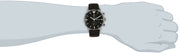 Shop Authentic Emporio Armani Gianni Chronograph Black Dial Black Leather Strap Watch For Men - AR0397 - Luxxuri