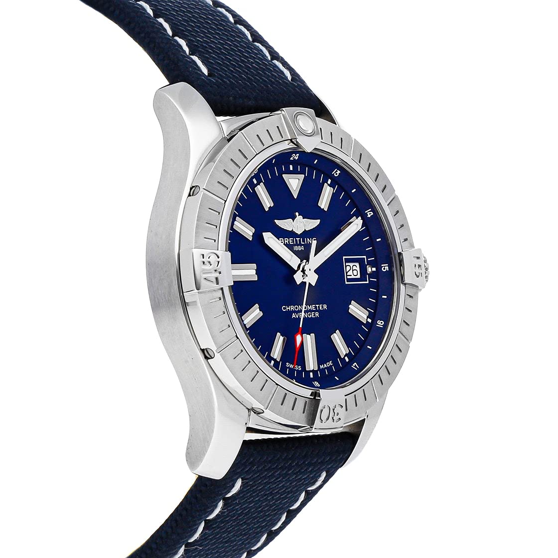  Shop Authentic Breitling Avenger Automatic 43mm Blue Dial Blue Nylon Strap Watch for Men - A17318101C1X2 - Luxxuri