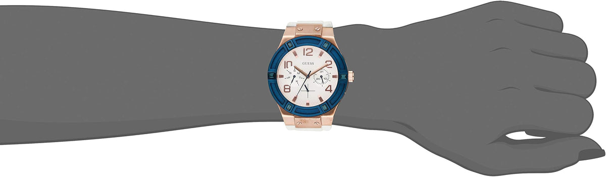  Shop Authentic Guess Jet Setter White Dial White Rubber Strap Watch for Women - W0564L1 - Luxxuri