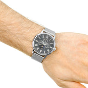  Shop Authentic Guess Delancey Black Dial Silver Mesh Bracelet Watch for Men - W0871G1 - Luxxuri