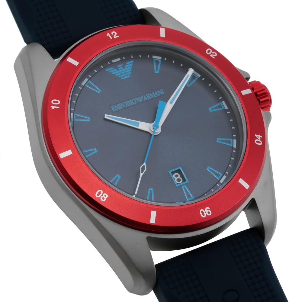  Shop Authentic Emporio Armani Sigma Quartz Blue Dial Blue Silicone Strap Watch For Men - AR11217 - Luxxuri