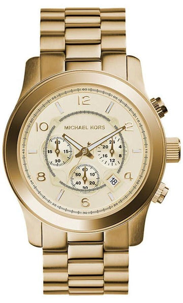  Shop Authentic Michael Kors Runway Gold Dial Gold Steel Strap  Watch for Men - MK8077 - Luxxuri