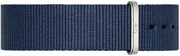  Shop Authentic Daniel Wellington Classic Bayswater White Dial Blue NATO Strap Watch For Men - DW00100276 - Luxxuri