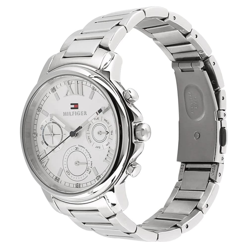  Shop Authentic Tommy Hilfiger Claudia Silver Dial Silver Steel Strap Watch for Women - 1781741 - Luxxuri
