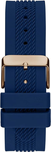  Shop Authentic Guess Delta Blue Dial Blue Silicone Strap Watch for Men - GW0051G3 - Luxxuri