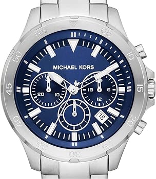  Shop Authentic Michael Kors Grayson Chronograph Blue Dial Silver Steel Strap Watch For Men - MK9107 - Luxxuri