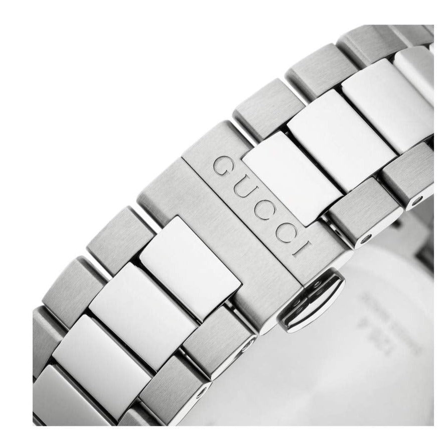  Shop Authentic Gucci G Timeless Grey Dial Silver Steel Strap Watch For Men - YA126441 - Luxxuri