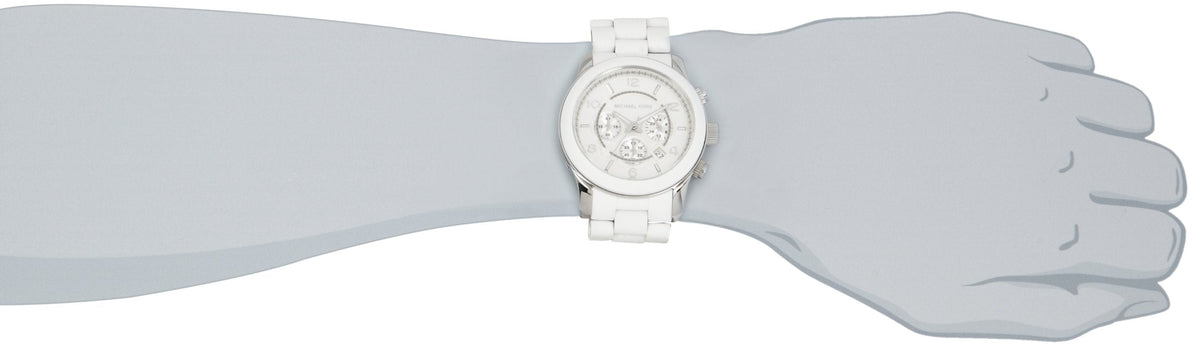  Shop Authentic Michael Kors Oversize White Dial White Steel Strap Watch for Men - MK8108 - Luxxuri