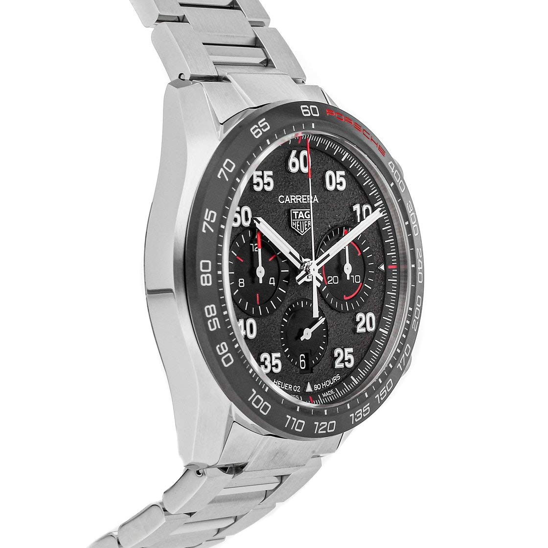  Shop Authentic Tag Heuer Carrera Porsche Chronograph Grey Dial Silver Steel Strap Watch for Men - CBN2A1F.BA0643 - Luxxuri