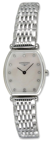  Shop Authentic Longines La Grande Classique de Longines Tonneau White Dial Silver Steel Strap Watch for Women - L4.205.4.87.6 - Luxxuri