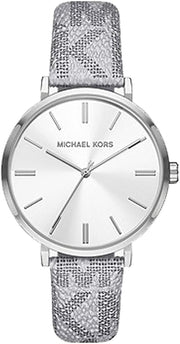  Shop Authentic Michael Kors Addyson Quartz White Dial Gray Leather Strap Watch for Women - MK2951 - Luxxuri