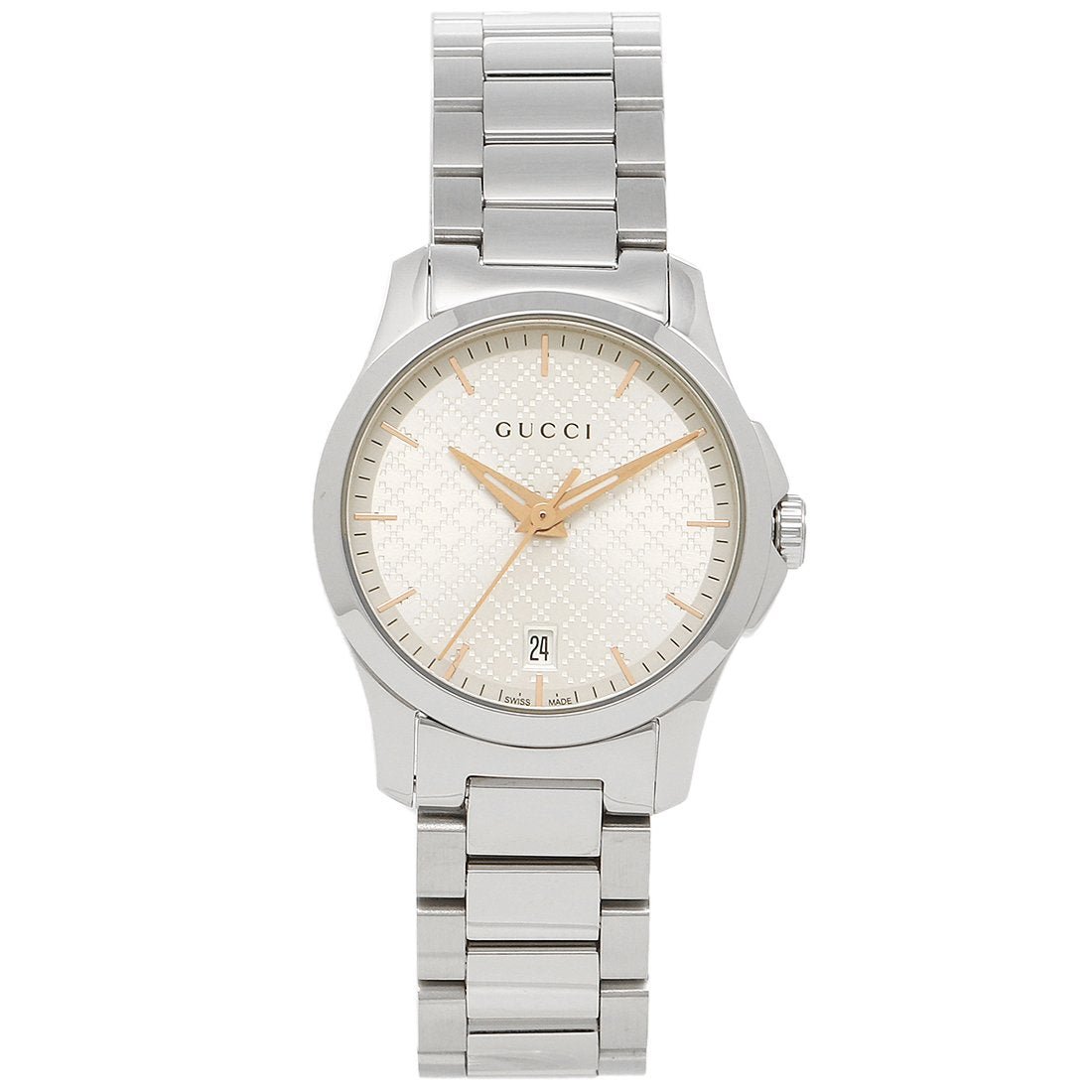  Shop Authentic Gucci G Timeless Quartz Champagne Dial 27mm Watch For Women - YA126593 - Luxxuri
