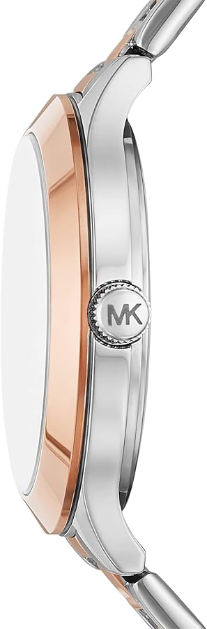  Shop Authentic Michael Kors Slim Runway Crystals Silver Dial Two Tone Steel Strap Watch for Women - MK1045 - Luxxuri