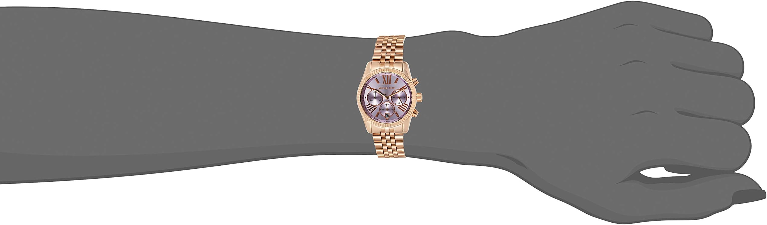 Shop Authentic Michael Kors Lexington Purple Dial Rose Gold Steel Strap Watch For Women - MK6207 - Luxxuri