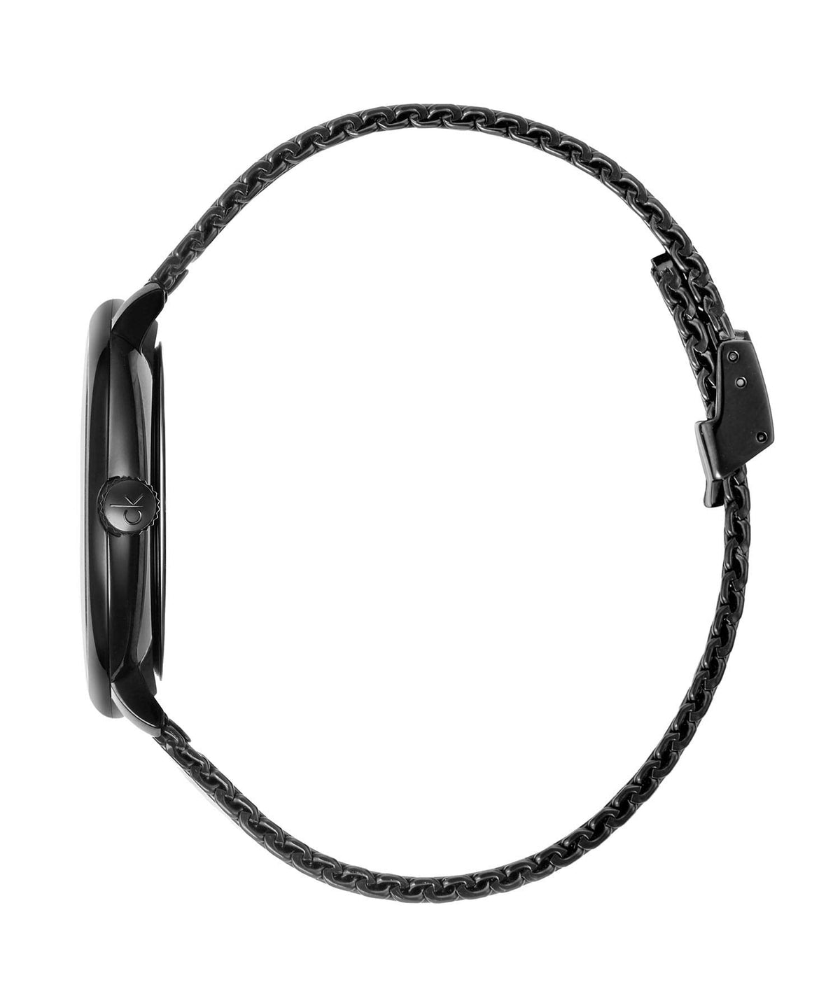  Shop Authentic Calvin Klein High Noon Quartz Black Dial Black Mesh Bracelet Watch for Men - K8M21421 - Luxxuri