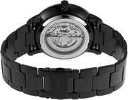  Shop Authentic Fossil Neutra Automatic Skeleton Black Dial Black Steel Strap Watch for Men - ME3183 - Luxxuri