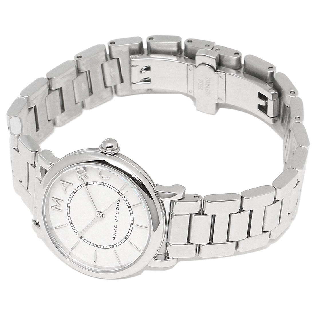  Shop Authentic Marc Jacobs Roxy White Dial Silver Steel Strap Watch for Women - MJ3525 - Luxxuri