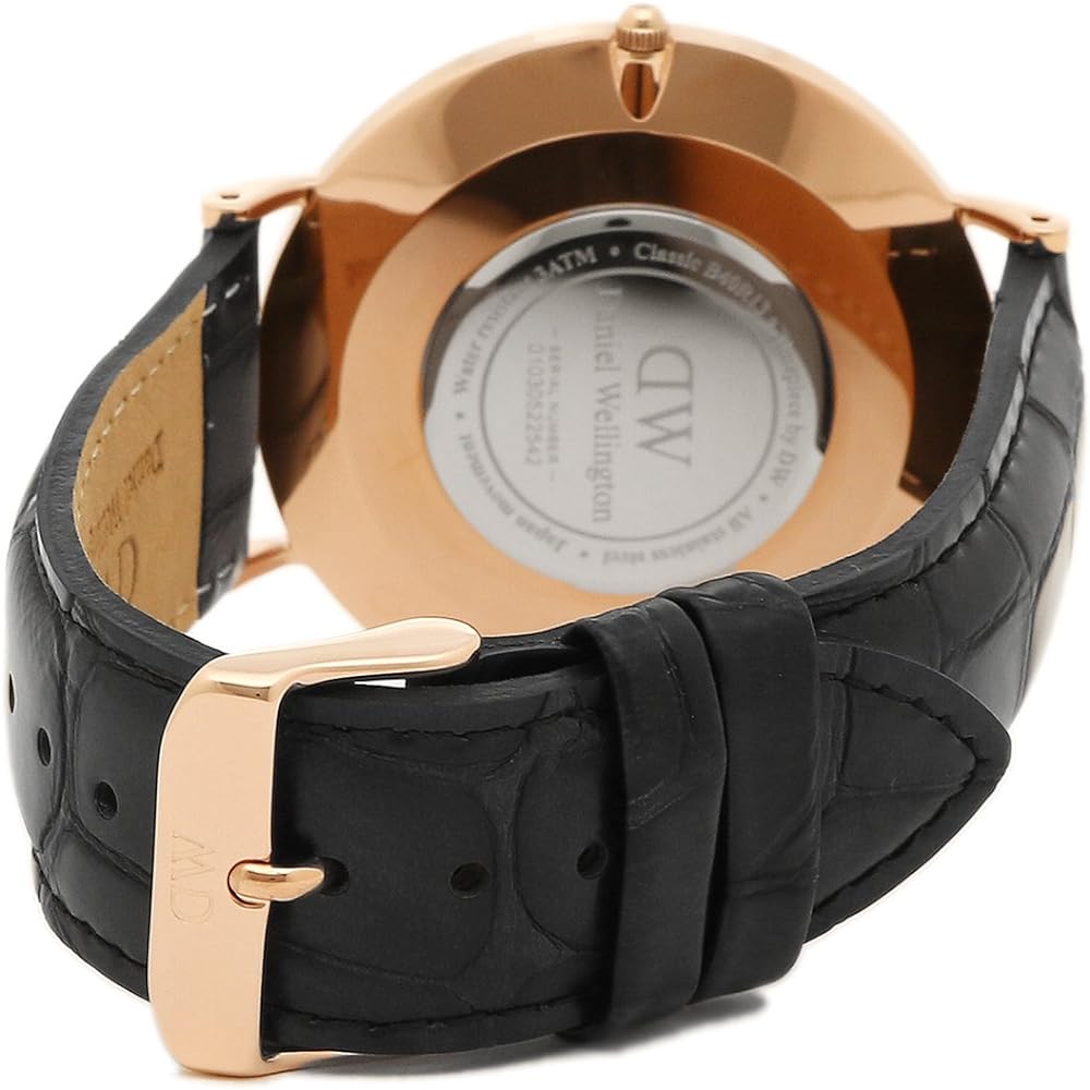  Shop Authentic Daniel Wellington Classic Reading White Dial Black Leather Strap Watch For Men - DW00100014 - Luxxuri