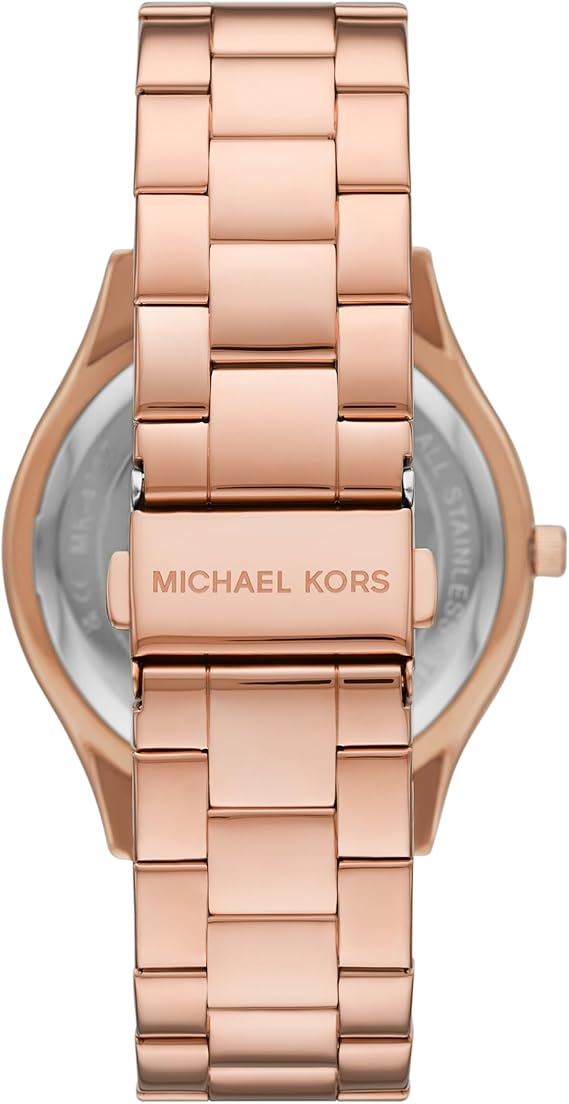  Shop Authentic Michael Kors Slim Runway Analog Rose Gold Dial Rose Gold Steel Strap Watch For Women - MK4733 - Luxxuri