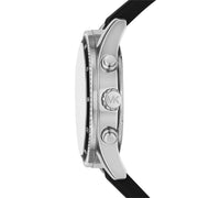  Shop Authentic Michael Kors Hadyn Chronograph Silver Dial Black Rubber Strap Watch for Women - MK7486 - Luxxuri