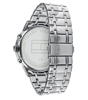  Shop Authentic Tommy Hilfiger Kyle Chronograph Grey Dial Silver Steel Strap Watch for Men - 1791632 - Luxxuri