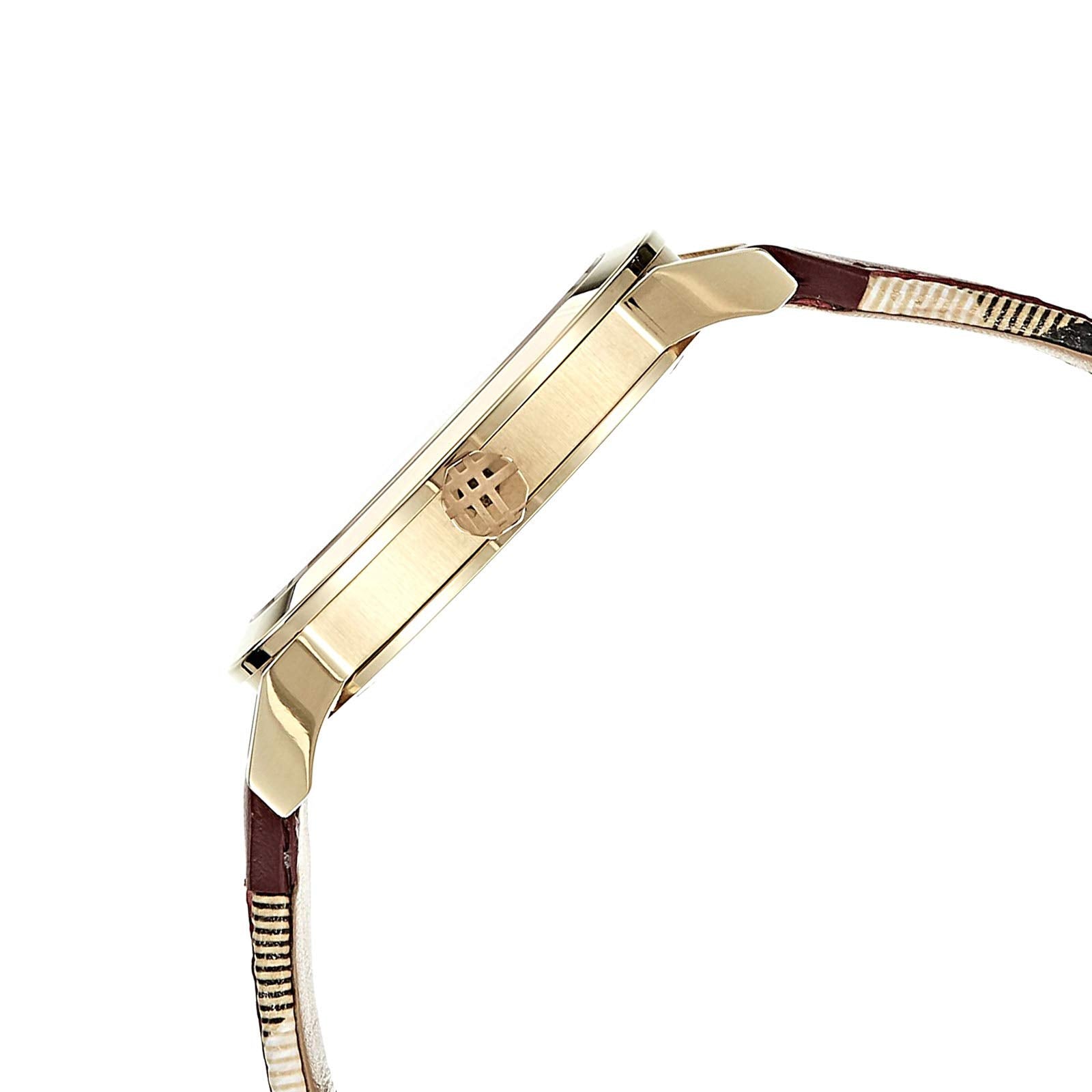  Shop Authentic Burberry The City Gold Dial Orange Leather Strap Watch for Women - BU9017 - Luxxuri