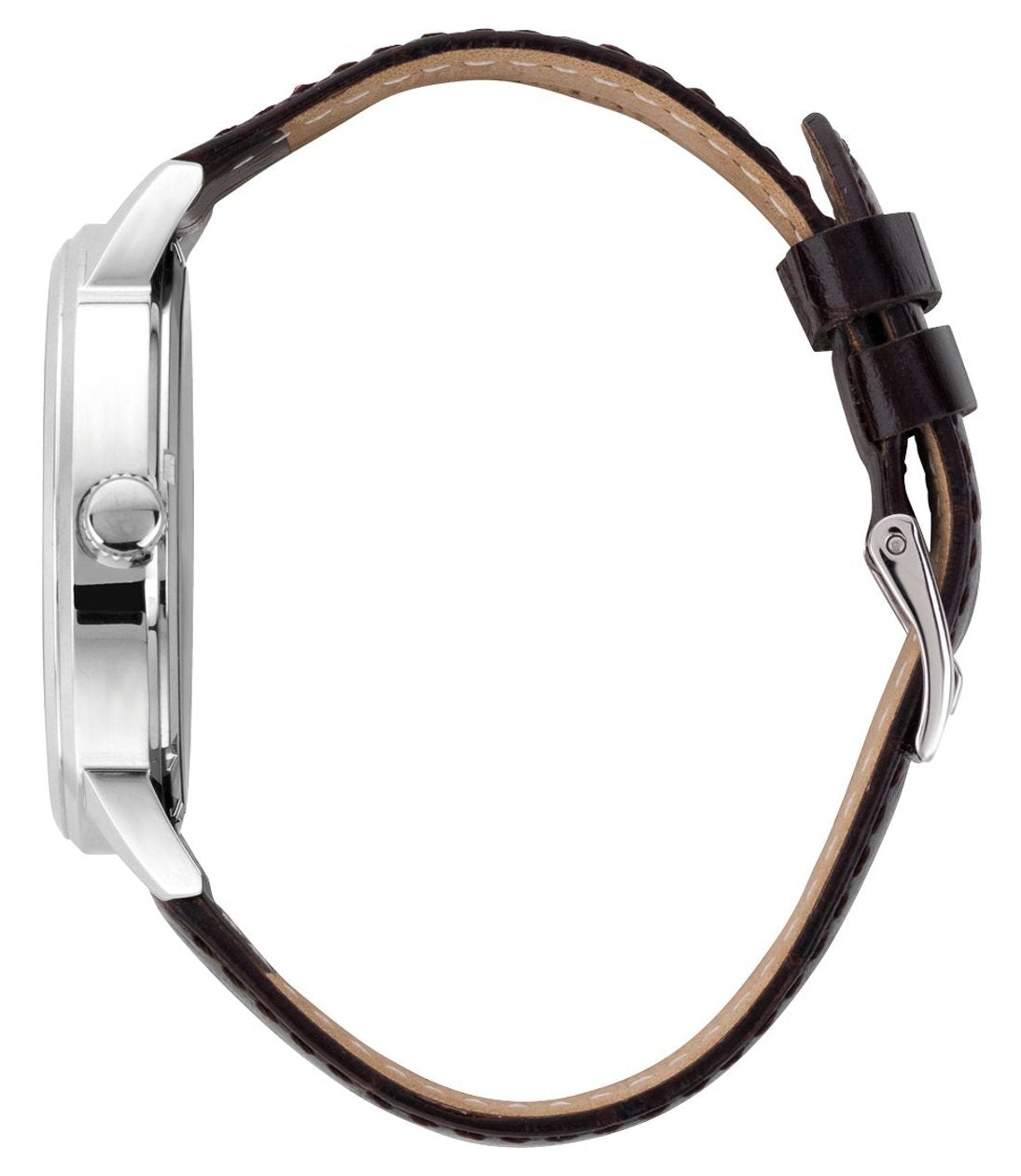 Shop Authentic Guess Delancy Quartz White Dial Brown Leather Strap Watch For Men - W0870G1 - Luxxuri