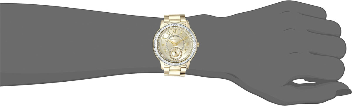  Shop Authentic Michael Kors Madelyn Quartz Gold Dial Gold Steel Strap Watch For Women - MK6287 - Luxxuri