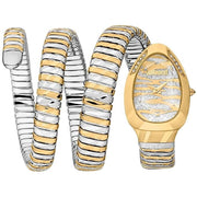 Just Cavalli Taglio Silver Dial Two Tone Steel Strap Watch for Women - JC1L226M0055