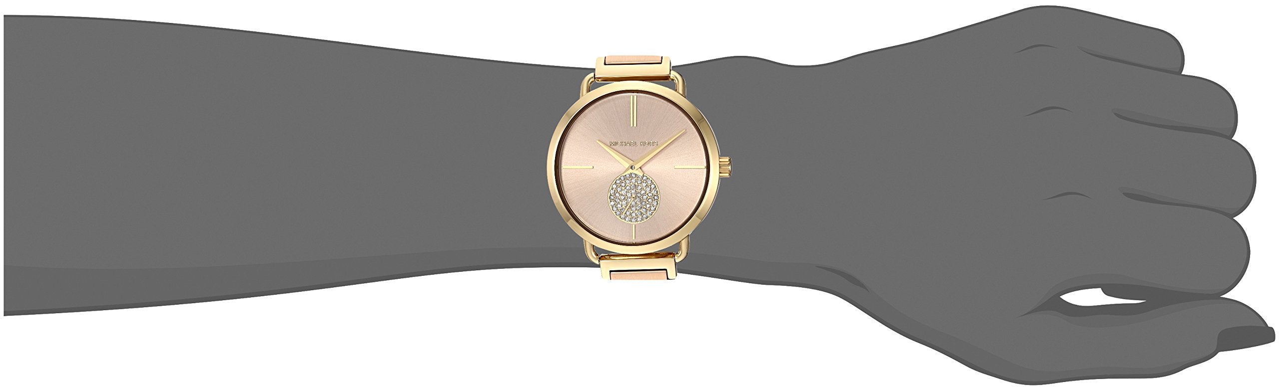  Shop Authentic Michael Kors Portia Rose Gold Dial Two Tone Steel Strap Watch for Women - MK3706 - Luxxuri
