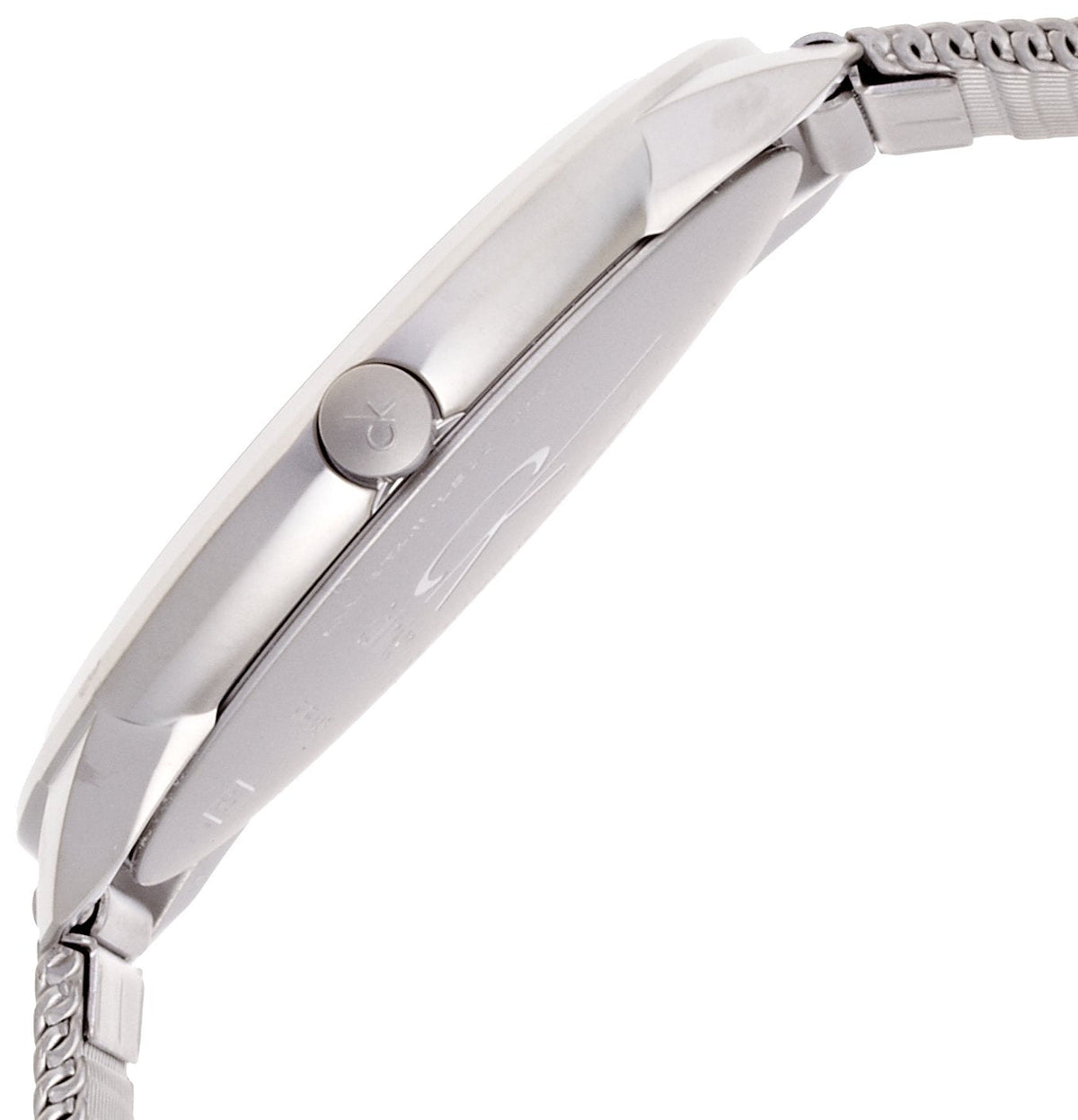  Shop Authentic Calvin Klein Minimal Grey Dial Silver Mesh Bracelet Watch for Men - K3M51154 - Luxxuri