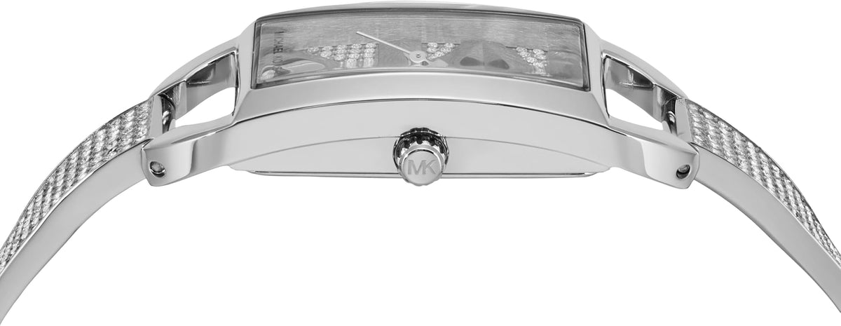  Shop Authentic Michael Kors Empire Three-Hand Silver Dial Silver Steel Strap Watch for Women - MK4841 - Luxxuri