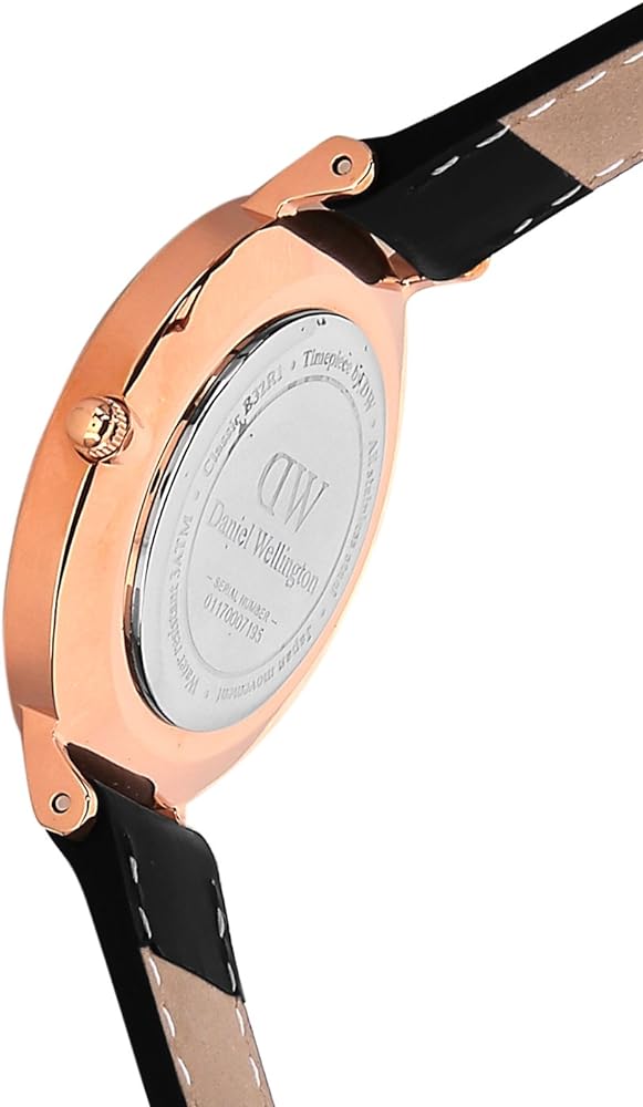  Shop Authentic Daniel Wellington Classic Sheffield White Dial Black Leather Strap Watch For Women - DW00100076 - Luxxuri