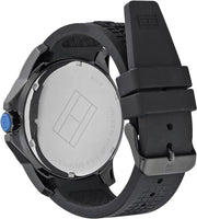  Shop Authentic Tommy Hilfiger Sport Multifunction Black Dial Black Rubber Strap Watch for Men - 1790983 - Luxxuri