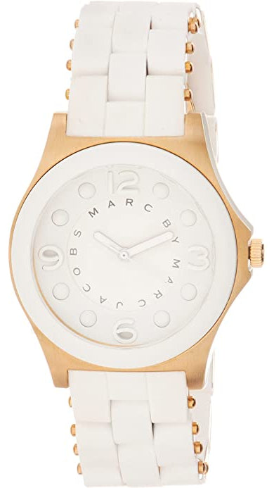 Shop Authentic Marc Jacobs Pelly White Dial White SIlicone Strap Watch for Women - MBM2525 - Luxxuri