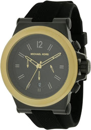  Shop Authentic Michael Kors Dylan Chronograph Quartz Black Dial Black Rubber Strap Watch For Men - MK8383 - Luxxuri