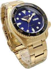  Shop Authentic Seiko 5 Sports US Special Edition Automatic Blue Dial Gold Steel Strap Watch For Men - SRPK20 - Luxxuri