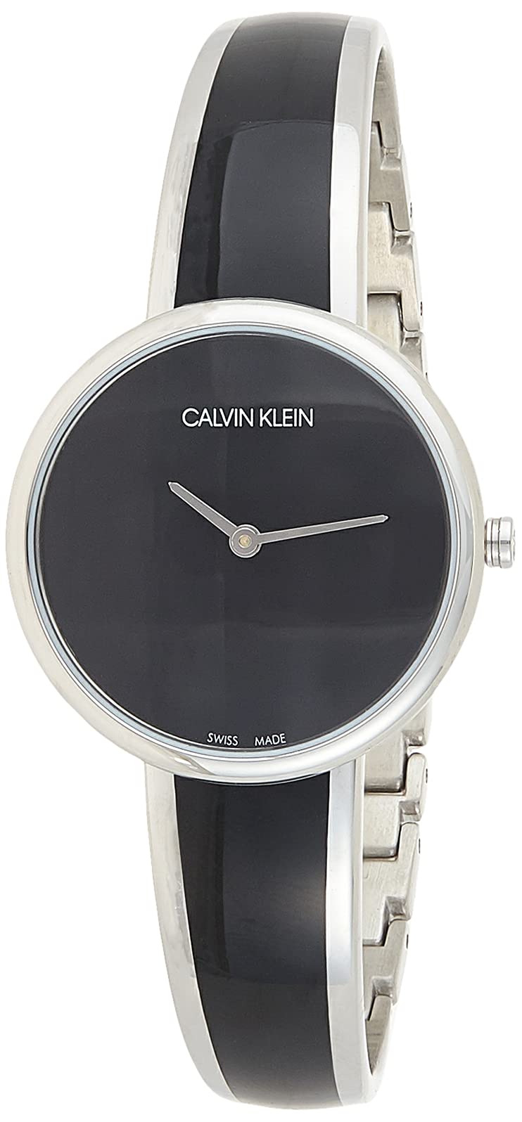  Shop Authentic Calvin Klein Seduce Black Dial Two Tone Steel Strap Watch for Women - K4E2N111 - Luxxuri