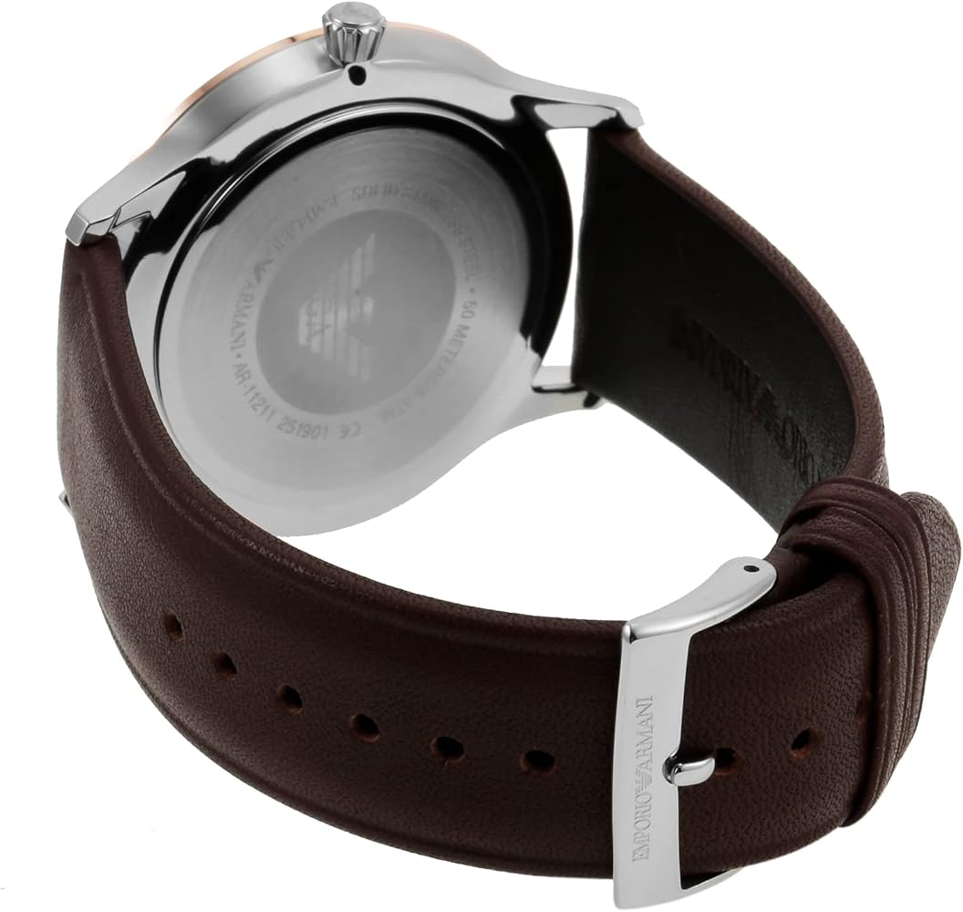  Shop Authentic Emporio Armani Giovanni Quartz White Dial Brown Leather Strap Watch For Men - AR11211 - Luxxuri