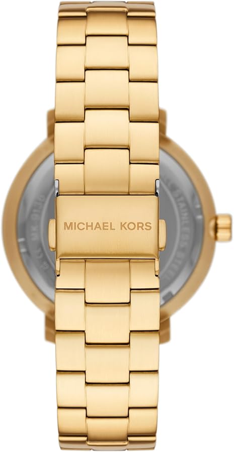  Shop Authentic Michael Kors Blake Quartz Black Dial Gold Steel Strap Watch for Men - MK9136 - Luxxuri